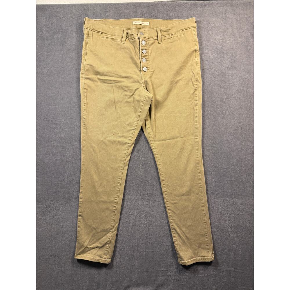 Levi's 311 Shaping‎ Skinny Button Fly Khaki Jeans Size 33 (30" inseam) Women's